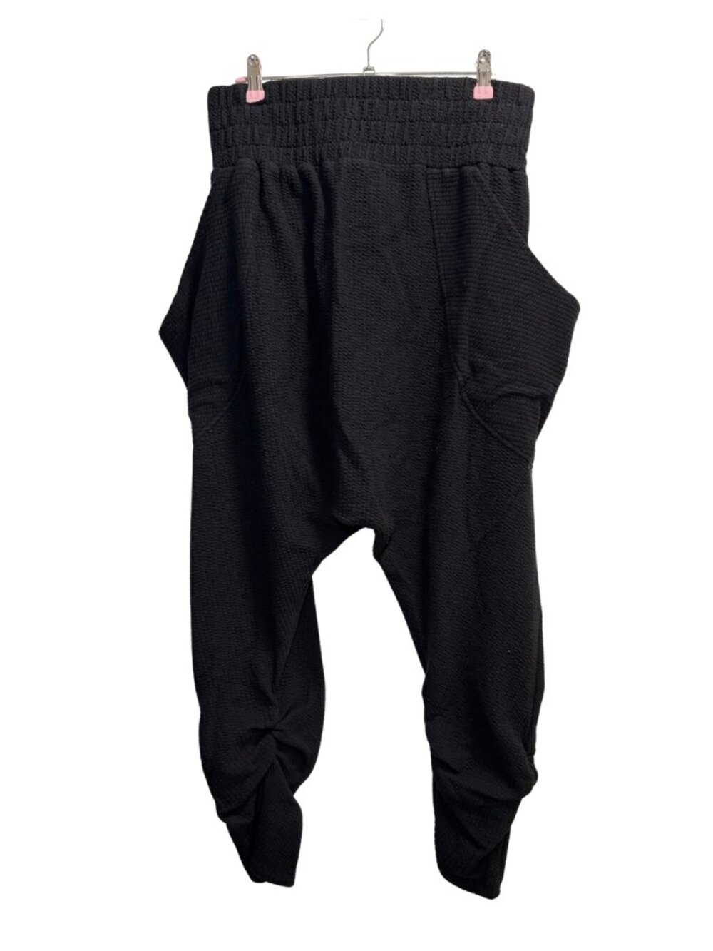 Free People FP Beach Black Textured Harem Pants S